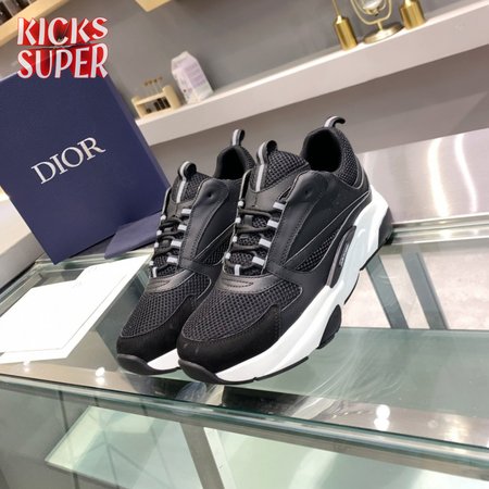 DIOR B22 SNEAKER BLACK TECHNICAL MESH AND CALFSKIN - CD102