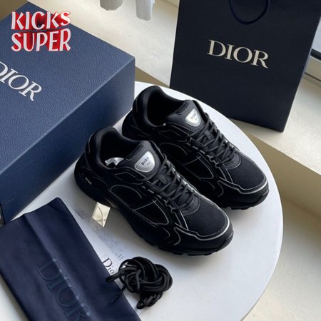 DIOR B30 SNEAKER BLACK MESH AND TECHNICAL FABRIC - CD97