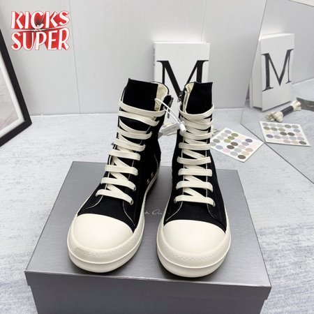 RICK OWENS HIGH-TOP BLACK - RO005