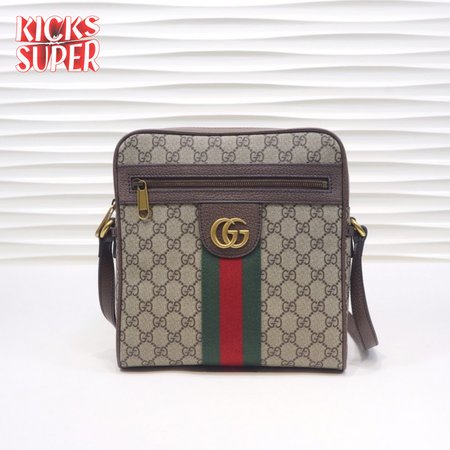 Gucci Ophidia GG Shoulder Bag Beige/Ebony