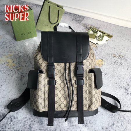 Gucci Soft Backpack Monogram GG Black/Brown