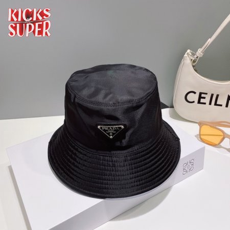 Prada Re-Nylon Bucket Hat Black Cap