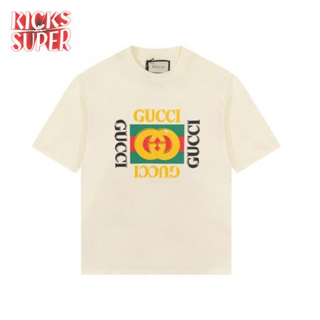 GG KIDS' COTTON T-SHIRT WITH GUCCI LOGO