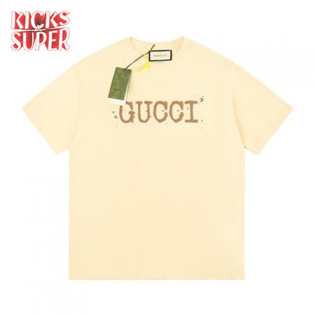 Gucci Autumn And Summer Foam Printing Limited New T-shirt