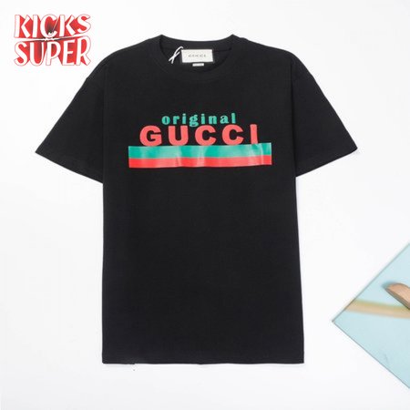 ORIGINAL GUCCI' PRINT OVERSIZE T-SHIRT BLACK