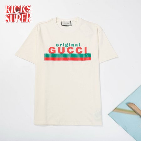 ORIGINAL GUCCI' PRINT OVERSIZE T-SHIRT Beige