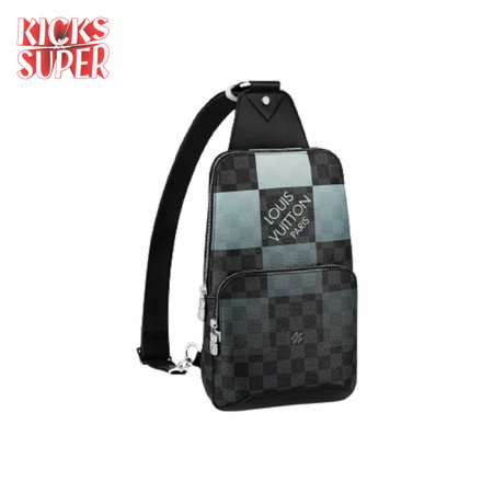 avenue sling bag white damier graphite giant lmb044