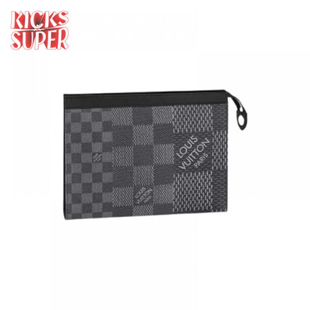 pochette voyage mm damier graphite canvas lp52