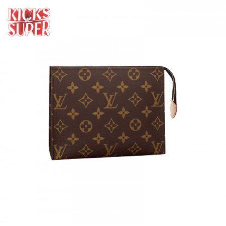 toiletry pouch 19 monogram canvas in brown lp48