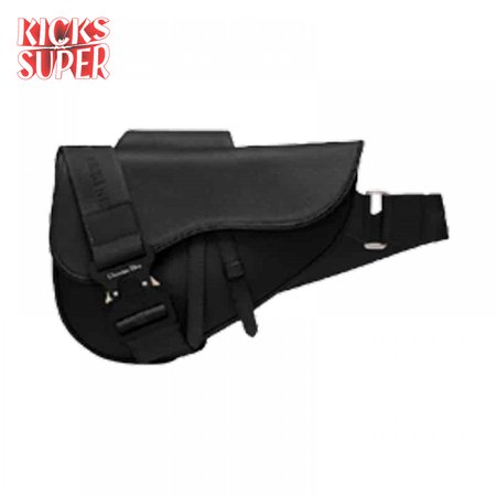 SADDLE BAG BLACK GRAINED CALFSKIN