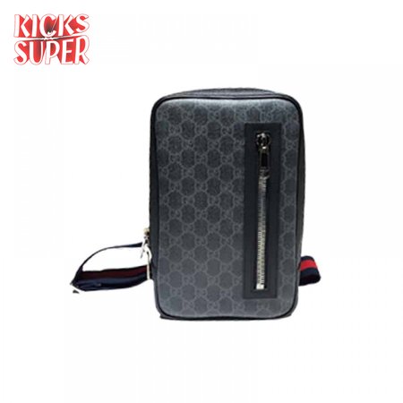 GUCCI ALL OVER PRINT MESSENGER BAG BLACK - GBC31