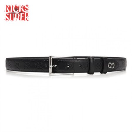 GUCCI SIGNATURE BELT WITH GG DETAIL - B35