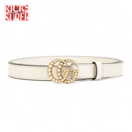 GUCCI PEARL STUDDED GG BELT - B14