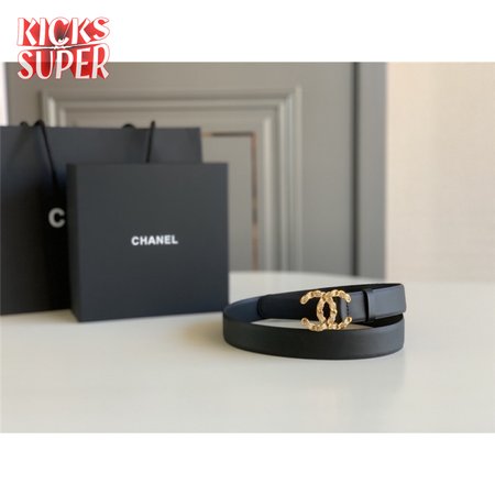 chanel logo classic belt