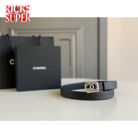 chanel logo classic belt