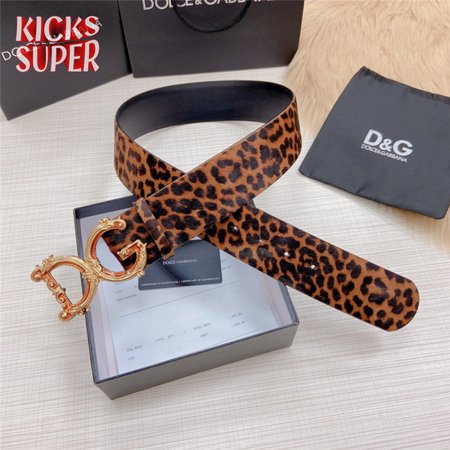 dolce & gabbana d&g logo leather belt