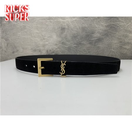 ysl leather belt