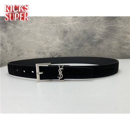 ysl leather belt