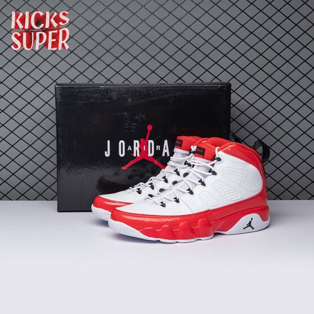 Jordan 9 Retro White Gym Red 302370-160 Size 40-47.5