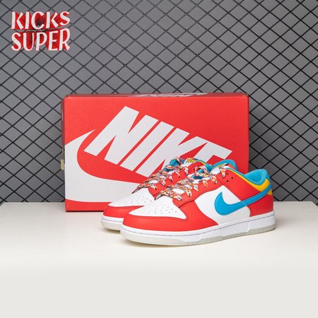 Nike Dunk Low QS LeBron James Fruity Pebbles DH8009-600 Size 36-47