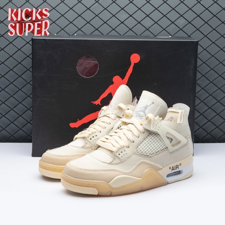 Air Jordan 4 RERO x Off-White AJ4 OW Sail 36-47.5