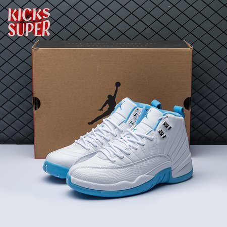 Jordan 12 Retro White University Blue (2004) (Women's) 308243-142 Size 40-47.5