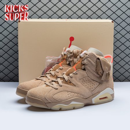 Travis Scott x Air Jordan 6 Retro 'British Khaki' Size 40-47.5