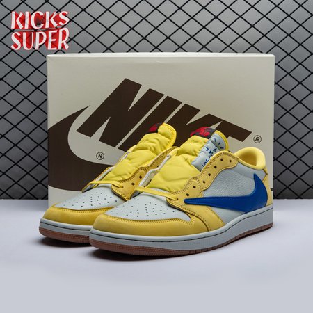 Jordan 1 Retro Low OG SP Travis Scott Canary DZ4137-700 Size 36-48.5