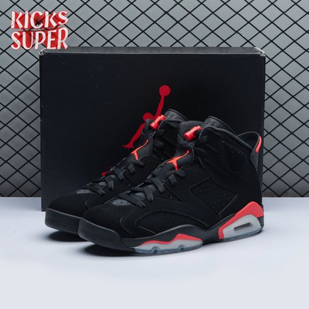 Jordan 6 Retro Black 'Infrared' 384664 060 Size 40-47.5