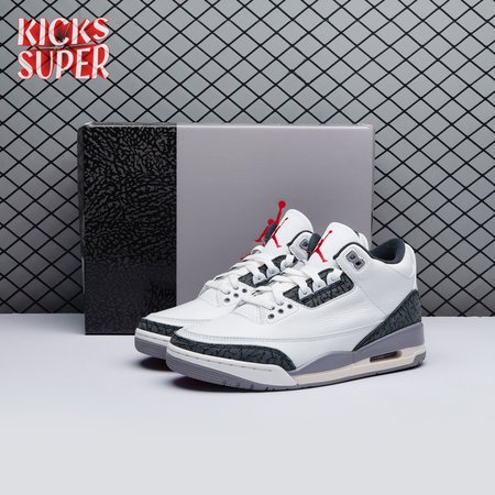 Jordan 3 Retro Cement Grey CT8532-106 Size 36-47.5