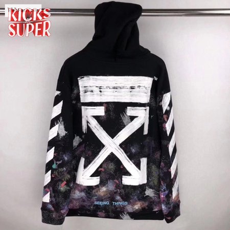 Off White Galaxy Brushed Hoodie