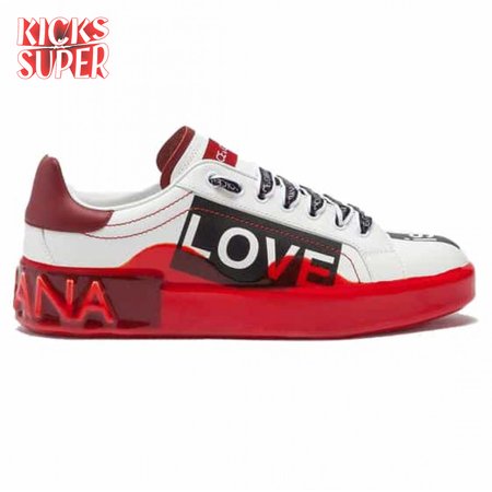 DOLCE & GABBANA PORTOFINO MELT SNEAKERS IN PRINTED NAPPA CALFSKIN - DG16