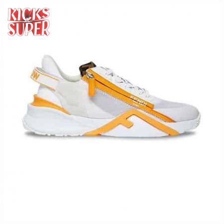 FENDI CHUNKY LACE-UP TRAINERS YELLOW - FD20