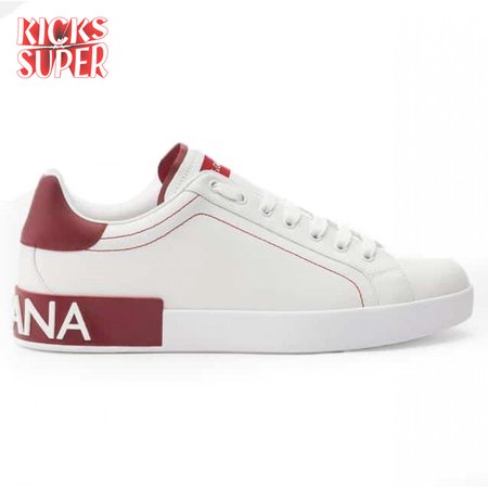 DOLCE & GABBANA CALFSKIN NAPPA PORTOFINO SNEAKERS - DG14