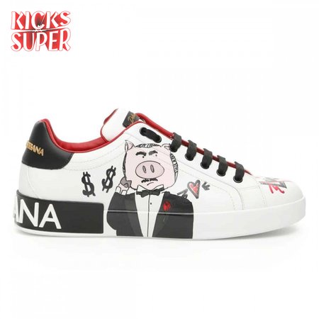 DOLCE & GABBANA PORTOFINO PADRINO PIG SNEAKERS - DG27