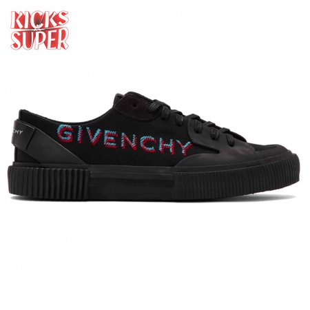 GIVENCHY BLACK SIGNATURE LIGHT TENNIS SNEAKER - GVC42