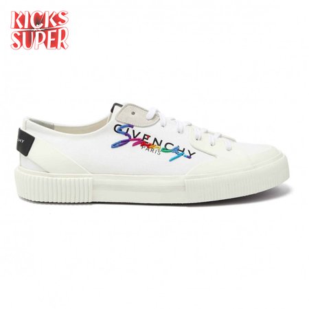 GIVENCHY TENNIS LOGO-EMBROIDERED SNEAKER - GVC39